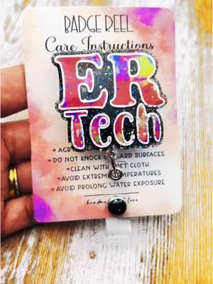 ER TECH Badge Reel  #ertech #ertechs #ertechnicians #erbadgereel #ertechbadgereel #scrublife #cutebadgereels #badgeholder #badgereels 