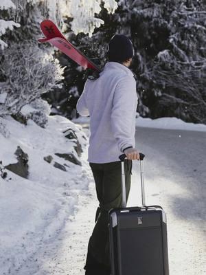 Built for travel, tested by winter. ❄️ ✈️ Featured collection: Platinum® Elite Carry-On Hardside #travelprointl #travelpro #travel #luggage #travelsmart