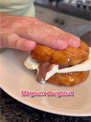 Suga how you get so fly? …what day is it ? Who cares smash a magnum in a doughnut..#napcinCT #theprivatechef #heypeeps #foodtock #fyp #funrecipes #magnumicecream @Magnum Ice Cream 