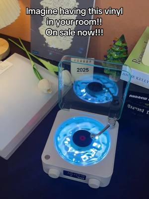 This isn't just a speaker #wavevinyl #vinyl #wirelessspeaker #multifunctionalspeaker #desktopspeaker #environmentlighting #speaker#TikTokShopHolidayHaul #spotlightfinds   #couplegifts2025 #friendsmas 