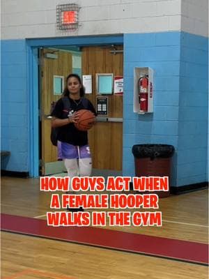 How guys act when a female hooper walks in the gym 😭🏀 #lynadia #lynadiawhiting #teambktsqd #bucketsquad #skit #funnyy @Bucketsquad 10% off shorts using code “Lynadia6”