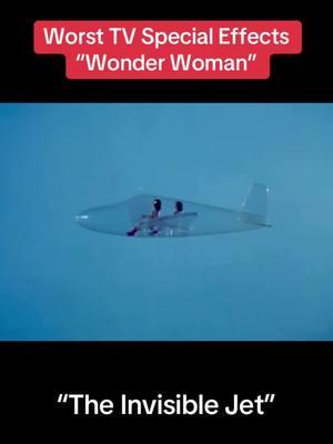 Worst TV Special Effects - Wonder Woman - “The Invisible Jet”. #wonderwoman #tvshow #invisiblejet #specialeffects #cgi #specialeffect #effects #80s #tv #fyp #foryoupage 