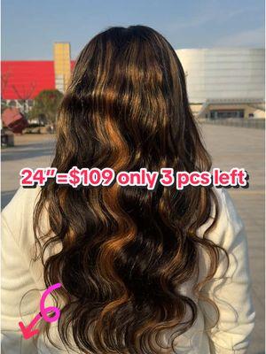 24”=$109 what you see what you get #aliglossyhair #longerhair#tiktokshopholidayhaul#fyyyyyyyyyyyyyyyy#bodywavewigs#coloredhair#highlights #brown#newyear#coloredhair