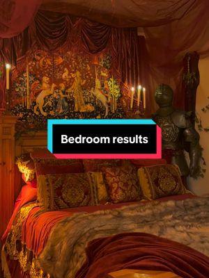 I love it so muchhhh ⚔️❤️ #Medieval  #decor #transformation #bedroom #interiordesign #renaissance #vibes #cozy #Love #BookTok #fyp #fypシ 