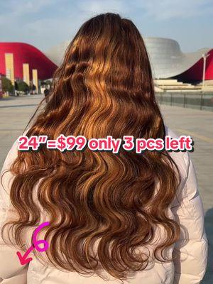 Best deals for 24”🔥🔥🔥🔥 #aliglossyhair #longerhair#tiktokshopholidayhaul#fyyyyyyyyyyyyyyyy#bodywavewigs#coloredhair#highlights #brown#newyear#christmas