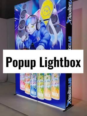 What's portable lightbox?  Small volume after packing, easy to carry.  Easy to install, save time and labor for your fairs. [Hey] #banner stands#exhibition#portable lightbox#Popup#fairs#events#Display stands#background#backdrop#backwall#advertising#advertisement#shop fittings#shop equipment#counter#table 