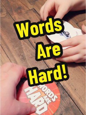 Words are hard! Can you figure out how to win? #cardgames #familycardgames #familygamenight #wordsarehard #GameNight #slap #partygames 