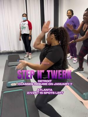 🔥I KEEP telling ya’ll the first timers come through and kill it too! The only motivation you need is yourself 😎💃🏽🙌🏽 Detroit class registration open up on Monday! Our classes continue to sell out early because of the motivation, high intensity workout and fun 🤩! ➖➖➖➖➖➖➖➖➖➖➖➖➖➖➖➖➖ Atlanta we are bringing Step n’ Twerk class to your city! Join us on February 1, 2025 at 11AM 🕚 tell all your girls that the real ConFITdance is coming 💃🏽💪🏽🙌🏽 tickets have been selling fast 💨 my ATL ladies are NOT playing ✨Tickets 🎟️ on sale now (stepper included) ✨Click the link below 👇🏾 or in our bio to grab yours now. https://www.confitdance.com/event-list #confitdancestudio #stepntwerk #twerkandstep #twerknstep #stepandtwerk #stepaerobics #atlanta #detroittoatlanta #atlantastepaerobics #detroit 