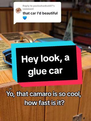 Hey look, a glue car. We do not own this car anymore.  #bracketracing #becauseracecar #slotcars #slotcar #slotcarracingisback #slotcardragracing #slotcartrack #slotcarracing #bracketracer #thatslotcarguy #onthisday 