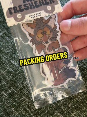 pack an order with me! which is your favorite from this batch? 💫 #artistontiktok #smallbiz #art #stickershop #stickers #shopsmall #furrymerch #furryart #furry #stickerbusiness 