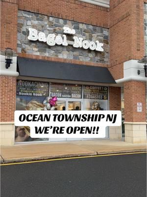 Ocean NJ! We Are Open!  🎉🎉 #thebagelnook #njtok #bagelshop #oceantownship #nj #njeats #njtok #njfoodie #food #Foodie #foodtiktok #bagels #njeats 