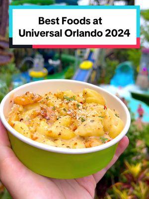 the best foods I ate at universal orlando in 2024! this is the last year of this list without epic universe in the mix 😱 #universalorlando #themepark #foodreview #traveltiktok #orlandofoodie 