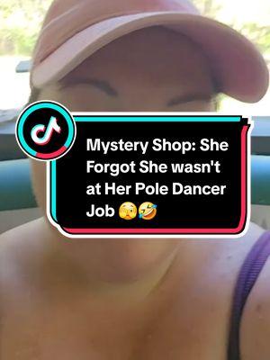 Mystery Shop: She Forgot She wasn't at Her Pole Dancer Job 🫣🤣 @Denny’s Diner #fyp #MysteryShopping #fail 