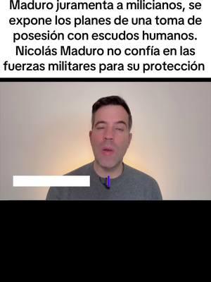 Frente a todo un país que lo rechaza Maduro planea tomar posesión como presidente mientras su debilidad es evidente al usar escudos humanos y presencia militar selectiva, Padrino López no aparece por ningún lado en juramentaciones y muchos se preguntan si tiene o no alguna porción de poder frente a Diosdado. Y los invitados internacionales, quienes vendrán a Venezuela con la posibilidad de una guerra civil? #venezuela #regimendemaduro #maduro #madurodictador @David Placer 