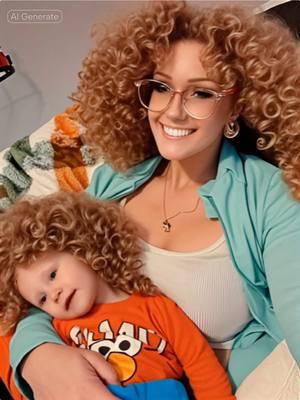 😂 well that’s different. #babymamallama89 #perm #twilatok #twilarenn #curlyhair #aifilter 