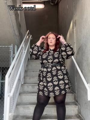 I need coffee now ☕️  #plussize #plussizefashion #plussizealtfashion #alternative #metalhead #plussizealternative #fyp #OOTD 