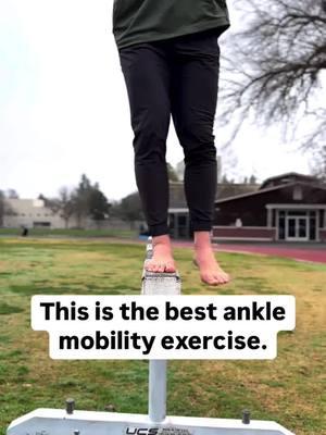 The Best Ankle Mobility Exercise Your ankles need to be able to pronate and supinate. And they need to be able to do this separate from the forefoot movement. And they need to be able to do this separate from the tibia and knee rotation.  If you want to fix your ankle pronation you nee to keep your forefoot, knee, and hip in alignment. Then you need to force the ankle to move. You need some real load for that. Like your bodyweight.  This single leg squat has been working wonders for me. It forces stiff ankles to pronate and weak ankles to work. And it’s scalable - you only lower as far as you can. I like doing it on a beam because it forces me to stay aligned. But you can do it on a box or bench. Just keep that foot facing forward to not cheat!  You a get this same benefit from a pistol squat but there are so many other factors in that movement. For a focus on the ankle I prefer to lower down. Try this - you’ll feel the difference.  - - #feet #ankles #anklemobility #anklepain #stiffankles #anklesprain 