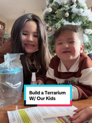 This was not only fun but really Educational but sparked a ton of questions for our daughter as well🤍 such a cool gift! #terrarium #terrariummaking #terrariumbuild 