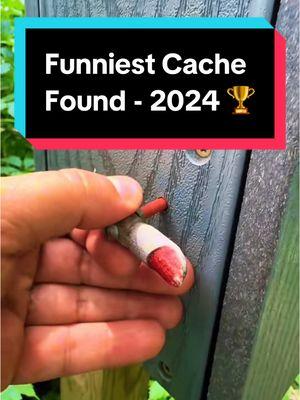 Funniest Geocache of 2024? 🏆 ‘pull my finger’ - every uncle ever and this cache is the embodiment of a fart joke 💀 what is the funniest geocache you found this year? #Geocaching #Geocache #CacheMeIfYouCan #Hullsome 