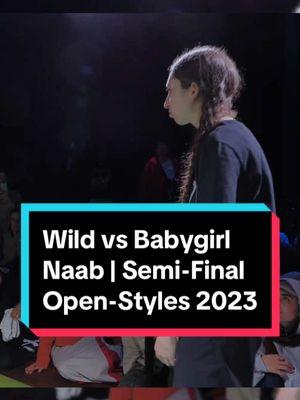 Queen Naab showcased her exceptional krumping skills and powerful moments. 🔥  Wild vs Babygirl Naab | Semi-Final Open-Styles 2023 #dance #dancebattles #krumping #naab #dancechallenge #popdance #pop #dancing #dancebattle #fypシ #dancetrend 