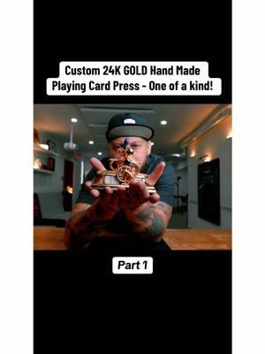 Custom 24K GOLD Hand Made Playing Card Press - One of a kind! #Custom #24K #GOLD #Hand #Made #Playing #Card #Press - #One #of #a #kind!