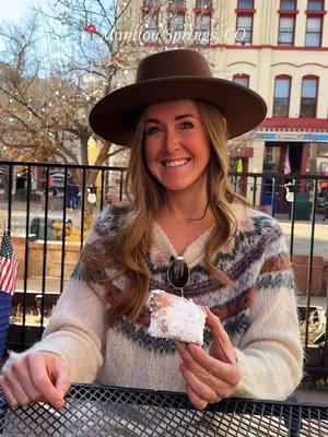 @willandbear hats make the outfit feel “Colorado” 🏔️ Code CMT10 for 10% off their hats- there are so many cute ones! Link in my bio 🤎 A D 📍Manitou Springs: - Coffee @reddogcoffee_ ☕️ - Beignets at @rockymountainbeignets SO good - The Penny Arcade is also cute to check out - Many cute shops, restaurants and more in Manitou worth checking out  #colorado #explorecolorado #westernfashion #westernstyle #westernhat #manitousprings #coloradosprings  