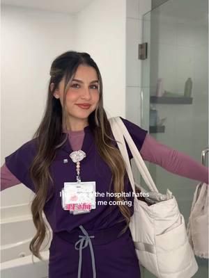 the color coordinated scrubs are just giving me life 🤌💗✨ Scrubs are @fabletics scrubs Underscrubs + tote bag are Amazon #hairtutorial #nurseootd #nursetok #longhair #nurseoutfit #ootdinspo #nursestyle #nursetiktok #nursecontentcreator #nursescrubs #scrubootd #cutenurse #cutenursehairstyle 