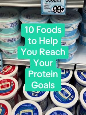 If you’re on a weight loss journey, increasing your protein intake can help you reach your goals. But how can you get more protein on your plate while still eating a variety of foods? 𝗪𝗲 𝗴𝗼𝘁 𝘆𝗼𝘂 ;) Save this for your next trip to the grocery store! #proteingoal #gains #weightloss #fyp #wellnesgoals #fitnessgoals #newyearnewyou