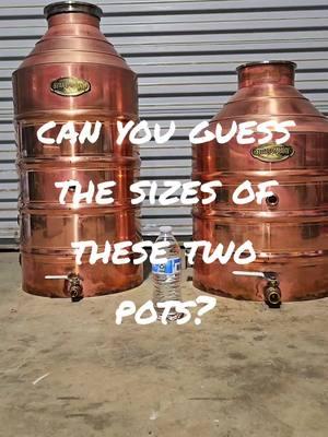 Guess the sizes of these two stills! #letsplayagame #guess #howbig #ngstillco #coppercadillacs 