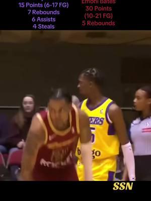 Emoni Bates Vs Bronny James G League!! Bronny Drops 15 Points, 7 Rebounds, 6 Assists! Emoni Goes Off For 30 Points!!  #bronnyjames #bronny #lebronjamesjr #emonibates #hooper #buckets #gleague #NBA #nbagleague #clevelandcavaliers #losangeleslakers #fyp #foryou #fypシ 