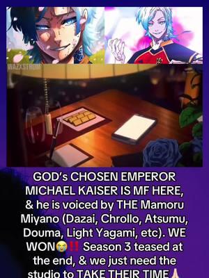 Been fan casting Mamoru as Kaiser for the longest!! #fyp #foryou #foryoupage #anime #bluelock #bluelockanime #isagiyoichi #itoshirin #itoshisae #shidouryusei #michaelkaiser #kunigami #bachirameguru #chigirihyoma #baroushoei #nagiseishiro #reomikage #oliveraiku #bluelockseason2 #bluelockmanga #bluelockedit #blk #animetiktok #animefyp #fypシ 