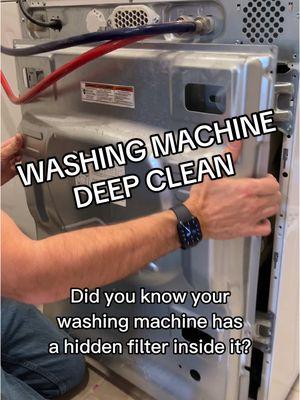 Got an error message which led me to this hidden washing machine filter 😱 #cleaningtips #deepclean #washingmachineclean #howtoclean #cleaningtutorial 