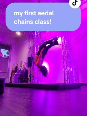 it's like a more extreme version of silks 🥰 #aerialchains #poledance #poledancer #aerialist #Vlog 