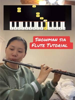 #snowman #sia #flute #fyp #ruyaflute #flutetutorial #ruyaflute #sheetmusic #musicnotes #pianonotes #violinnotes #LearnOnTikTok #learninstrument #flutebeginner #snowmanchallenge 