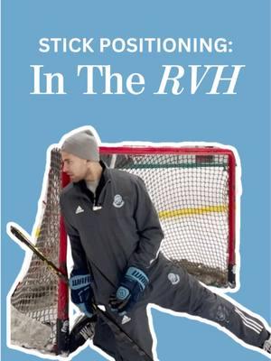 RVH stick positoning #hockeygoalies #hockey #goaliecoaches 