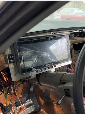 Installing this Holley 12.3inch Digital Display! SendCutSend cut and bent this piece perfectly! I’m so glad everything bolted right up, now I just need to do the wiring and this car will have a functioning dash! #fabrication #build #cnc #lasercut #dodge #hellcat #oldsmobile #cutlass #digitaldash #hotrod #protouring #wiring #carguy #cargirl #fyp @Holley Performance Brands @Dorman Products @SendCutSend 