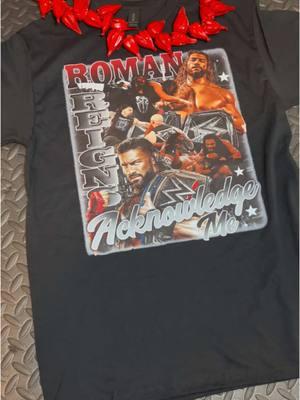 Get your Roman reigns shirt in my showcase 🩸☝🏼 #romanreigns #romanreignswwe #tribalchief #otc #originaltribalchief #ulafala #TikTokShop #prowrestling #WWE #raw #WWE #bloodlinewwe #bloodline 