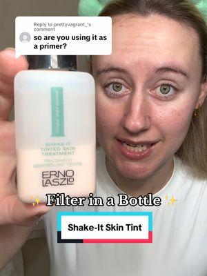 Replying to @prettyvagrant_ 🩷 How to use the Erno Lazslo Shake-It Skin Tint 🫶🏼 #skintint #nomakeupmakeup #ernolaszlo #largepores #oilyskinmakeup #mattemakeup #newyearnewaura #skincareroutine #porerefining 