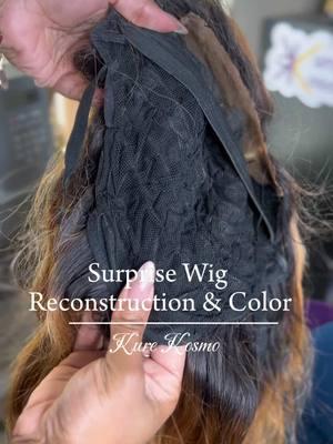 A Box with a surprise is already on the way! If you are wondering if I can revamp wigs not made by me…yes! The only condition is that the hair MUST be great quality.  Get a quotation by selecting the Kure Kare option on our website #wigrevamp #wigreconstruction #kurekosmo  N.B our website has an active code: KURED2025 through to Jan. 1st 