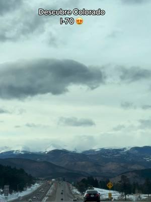 Saliendo a dar el rol admirando las montañas ⛰️ en Colorado #descubrelo  #colorado  #i70 