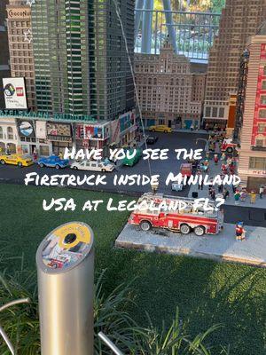 Miniland USA at Legoland FL has so many incredible displays. Have you visited?  #legoland #legolandflorida #miniland #fire #firedepartment #firetruck #themepark #foryou #foryoupage 