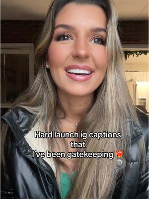 Hard launch ig captions that  I’ve been gatekeeping ❤️‍🔥 #hardlaunch #softlaunch #igcaptions #instagramcaptions #captionsforinstagram 