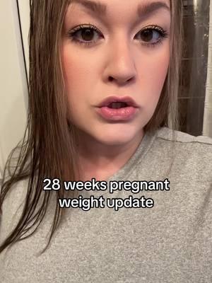 28 weeks weight update for a munchie girl. #fyp #momlife #pregnant #pregnancy #weightgain #28weekspregnant #thirdtrimester #MomsofTikTok #momtok #motherhood #thirdbaby 