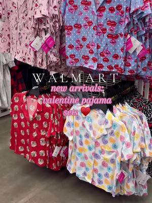 These pajama sets are precious! So many cute prints! all in the l i n k in my L T K ♥️🫶🏼 #walmart #walmartfinds #ValentinesDay #valentine #comfystyle #fashion #pajamas 