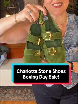 @Charlotte Stone annual Boxing Day sale is happening now! 35% off, SITEWIDE. Take a chance like I did 😍 Their website is in my Linktree! You also have to tell me which  shoes you would return 😭 because I cannot possibly decide!!  #gifted #charlottestoneshoes #charlottestonepartner #shoes #shoelover #bestshoes #fashion #laurelladeville #fyp 