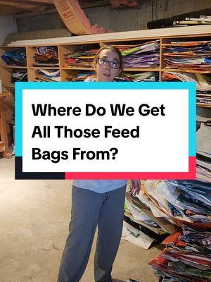 Replying to @bejzstar Our community has been supplying us with empty feed bags for six years! #onefeedbag #reducewaste #communitysupport #reducereuserecycle #feedbags #emptyfeedbags 