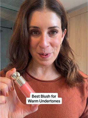 Finding the perfect blush for warm undertones? Look for peach, coral, or terracotta shades! This one is my FAVE🧡  Quick tip: if your veins more look green than blue and gold jewelry flatters you more than silver, you’re likely warm-toned.  #rarebeauty #liquidblush #warmundertone #makeuptips #beautytips #easybeauty #everydaymakeup #makeupmusthaves #makeuplooks #naturalglow #makeuplover #beautyhacks #glowymakeup