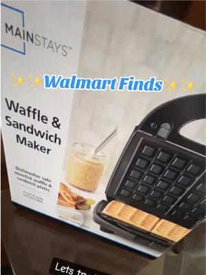 Thank you @Walmart & @Mainstays this is a WIN for my BIG family! The waffles were delicious!! It was ONLY $20 for this amazing duo. We will try sandwiches next!🤎🤎#fyppppppppppppppppppppppp #walmart #foryourpage #walmartfinds #mainstays #wafflemaker #sandwichesoftiktok