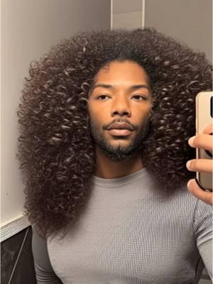 I’m screaming bruh! Yall like the new hairstyle?  #hairstylefilter#permhairfilter#bigcurlyhair