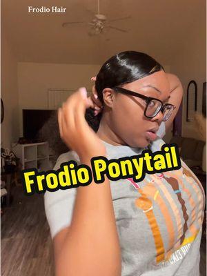 Super cute! @Frodio Hair #frodiohair #frodioponytail #frodioponypop #fypシ #fyppppppppppppppppppppppp #cliponponytail #BlackTikTok #blackgirl #1b30 